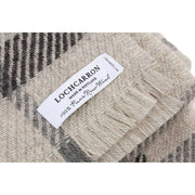 Locharron of Scotland Fearne Cranston Pearl British Wool Scarf - Grey/Black