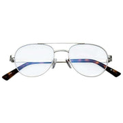 MessyWeekend Cruise Blue Light Reading Glasses - Clear/Silver