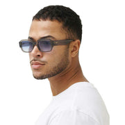 MessyWeekend Downey Sunglasses - Grey Crystal/Blue