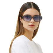 MessyWeekend Downey Sunglasses - Grey Crystal/Blue