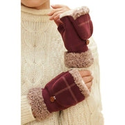 Powder Anna Mittens - Burgundy