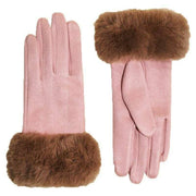 Powder Bettina Gloves - Petal Pink/Teddy Brown