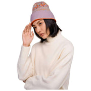 Powder Fair Isle Beanie Hat - Cream Mix