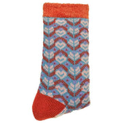 Powder Fair Isle Cosy Socks - Teal Blue