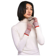 Powder Fair Isle Gloves - Cream Mix