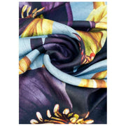 Powder Hellebore Lux Print Scarf - Blue