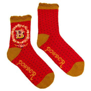 Powder Letter B Ankle Socks - Scarlet