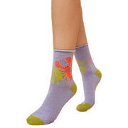 Powder Lobster Buddies Ankle Socks - Lavender Purple