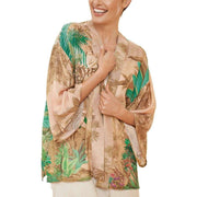 Powder Oasis Kimono Jacket - Coconut Cream