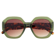 Radley London Oversized Hex Eye Sunglasses - Green/Brown Tort