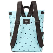 Roka Canfield B Medium Recycled Canvas Backpack - Blue/Blue Hearts
