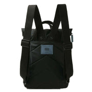 Roka Canfield B Small All Black Recycled Nylon Backpack - Black/Airforce Grey