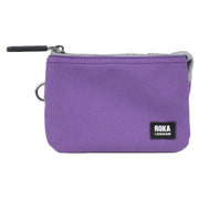 Roka Carnaby Small Black Label Recycled Canvas Wallet - Imperial Purple