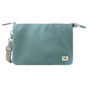 Roka Carnaby XL Recycled Canvas Crossbody Bag - Sage Blue