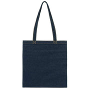Roka Notting Hill Small Tote Bag - Dark Wash Denim Blue/Red