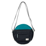 Roka Paddington B Creative Waste Two Tone Recycled Nylon Crossbody Bag - Marine Blue/Black