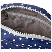 Roka Paddington B Recycled Canvas Crossbody Bag - Navy Polka Dot