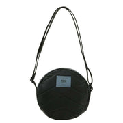 Roka Paddington B Small All Black Recycled Nylon Crossbody Bag - Black/Airforce Grey