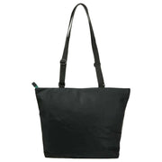 Roka Trafalgar B All Black Recycled Nylon Tote Bag - Black/Teal