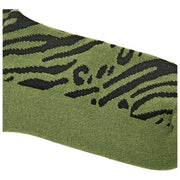 Roka Wimbledon Crew Socks - Mixed Animal Artichoke Green