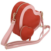 Stackers Heart Shoulder Bag - Red