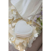 Stackers Heart Shoulder Bag - White Pebble