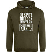 Teemarkable! You're Still Talking Hoodie Olive Green / Small - 96-101cm | 38-40"(Chest)