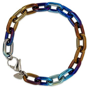 Ti2 Titanium Anchor Braclet - Denim Blue