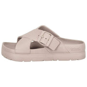 Totes SOLBOUNCE Bounce Cross Front Buckle Sandals - Taupe Beige