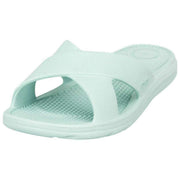 Totes SOLBOUNCE Bounce Cross Strap Sliders - Mint Green