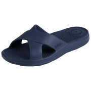Totes SOLBOUNCE Bounce Cross Strap Sliders - Navy