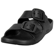 Totes SOLBOUNCE Double Buckle Sliders - Black