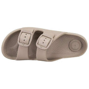 Totes SOLBOUNCE Double Buckle Sliders - Taupe Beige