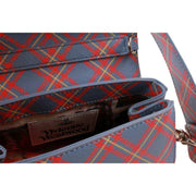 Vivienne Westwood Hazel Saffiano Printed Tartan Small Handbag - Blue/Orange