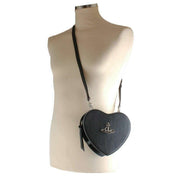 Vivienne Westwood Lousie Heart Crossbody Bag - Black