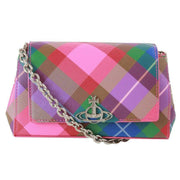 Vivienne Westwood Saffiano Printed Hazel Small Handbag - Candy Tartan Pink