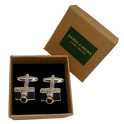 Bassin and Brown Camera Cufflinks - Black/Silver