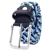 Bassin and Brown Four Colour Stripe Matt Belt - Blue/Navy/White