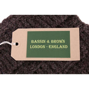 Bassin and Brown Gibson Plain Texture Scarf - Brown