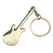 Bassin and Brown Guitar Key Ring - White