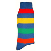 Bassin and Brown Multi Stripe Socks - Blue