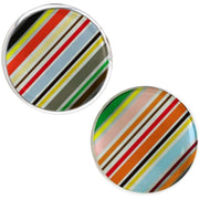 Bassin and Brown Stripe Cufflinks - Multi-colour