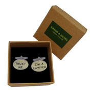 Bassin and Brown Trust Me Im A Lawyer Cufflinks - Silver