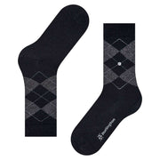 Burlington Marylebone Lurex Socks - Black