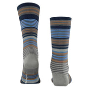 Burlington Stripe Socks - Dark Grey