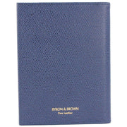 Byron and Brown Florence 2 Fold Leather Travel Frame 5x3.5 - Blue