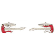 David Van Hagen Guitar Cufflinks - Red/White