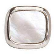 David Van Hagen Mother of Pearl Tie Tac - White/Silver