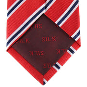 David Van Hagen Regimental Striped Tie - Red/Navy/White