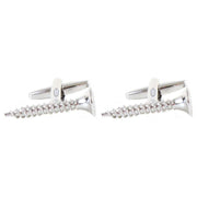 David Van Hagen Screw Cufflinks - Silver